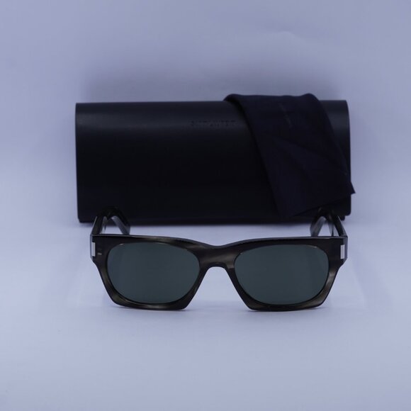Saint Laurent SL402 017 Square Sunglasses - Havana/Grey